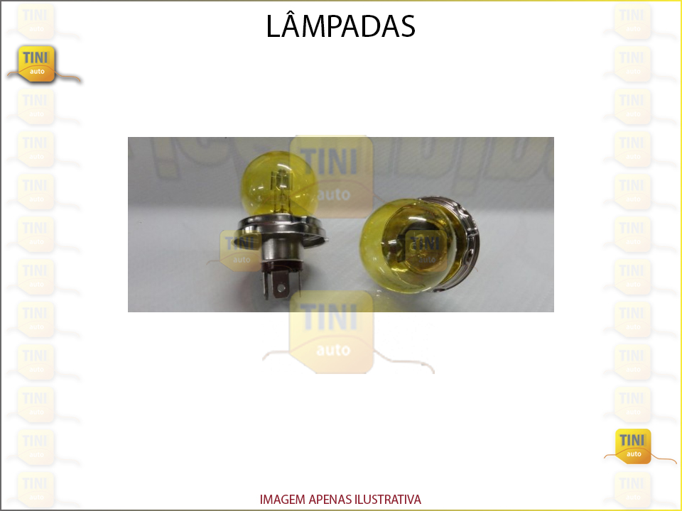 LAMPADAS R2  12V P45T 45/40W AMARELA JG2