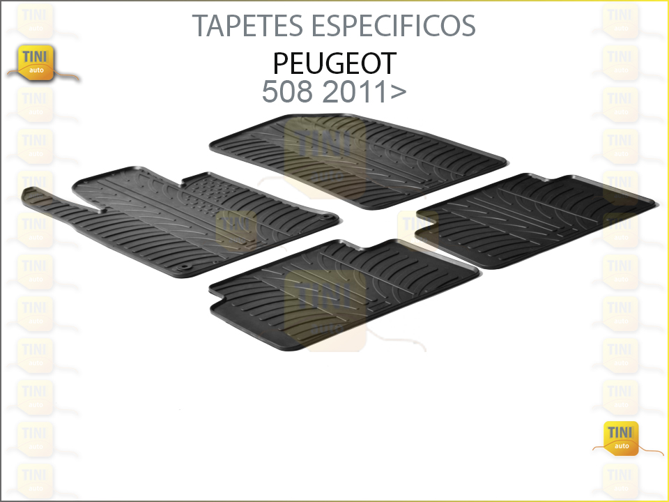 TAPETES PERSO. BORRACHA PEUGEOT 508 2011>